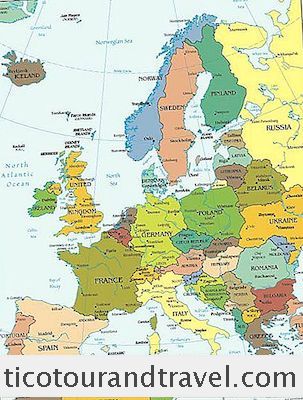 用品 - 游轮访问的北欧国家地图