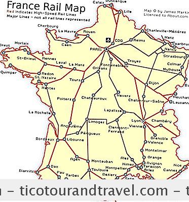 ยุโรป - แผนที่รถไฟฝรั่งเศสและข้อมูลการเดินทางโดยรถไฟของฝรั่งเศส