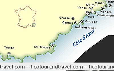 欧洲 - 法国里维埃拉（Cote D'Azur）地图