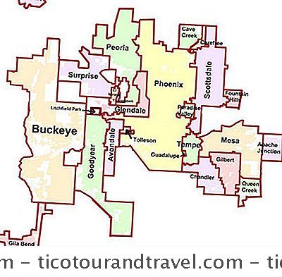 แผนที่ของ Phoenix Area (Maricopa County)