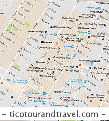 संयुक्त राज्य अमेरिका - टाइम्स स्क्वायर पड़ोस मानचित्र
